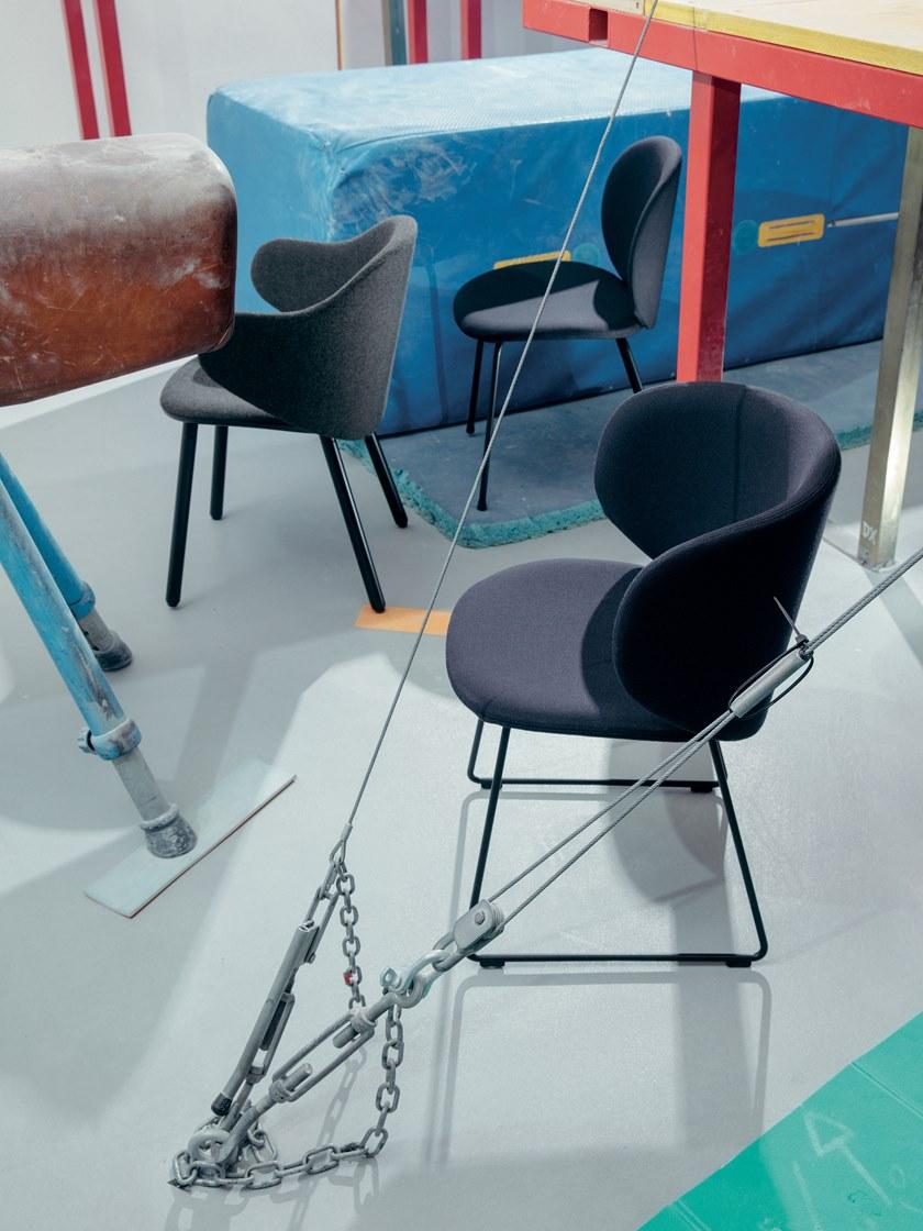 Kristalia Санный стул с обивкой из ткани Dua sun-id-1491008 - Вид №3