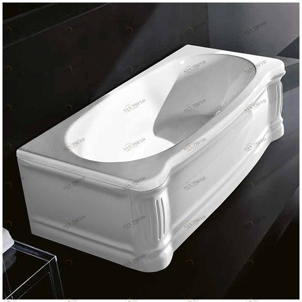 Ванна Gruppo treesse New Classic VTL-V6771-DX белая прямоугольная правая VTLV6771DX