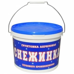 Грунтовка Снежинка акриловая 10л