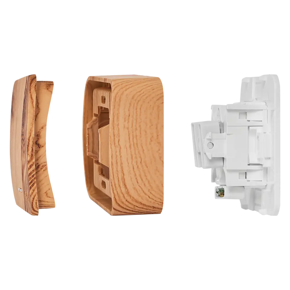 Выключатель накладной Schneider Electric Blanca 2 клавиши цвет ясень SYSTEME ELECTRIC STLM-2152259 - Вид №5