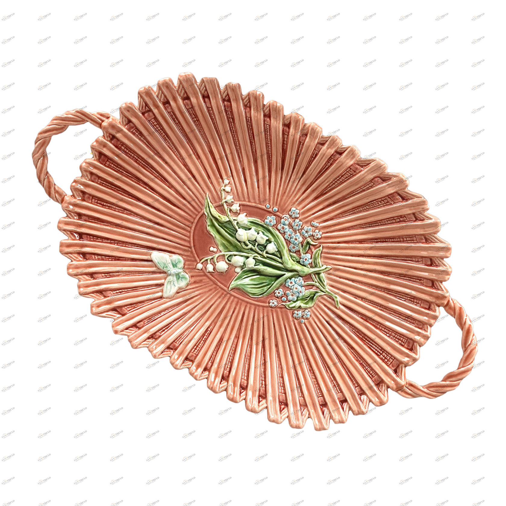 Хлебница (роспись) Розовые цветы PROVANSFAIENCE sun-id-994604