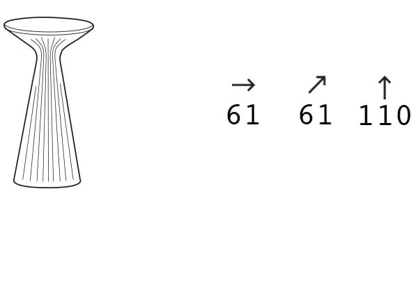 Высокий круглый стол из полиэтилена PLUST Fade ARCH-00053492 - Вид №16