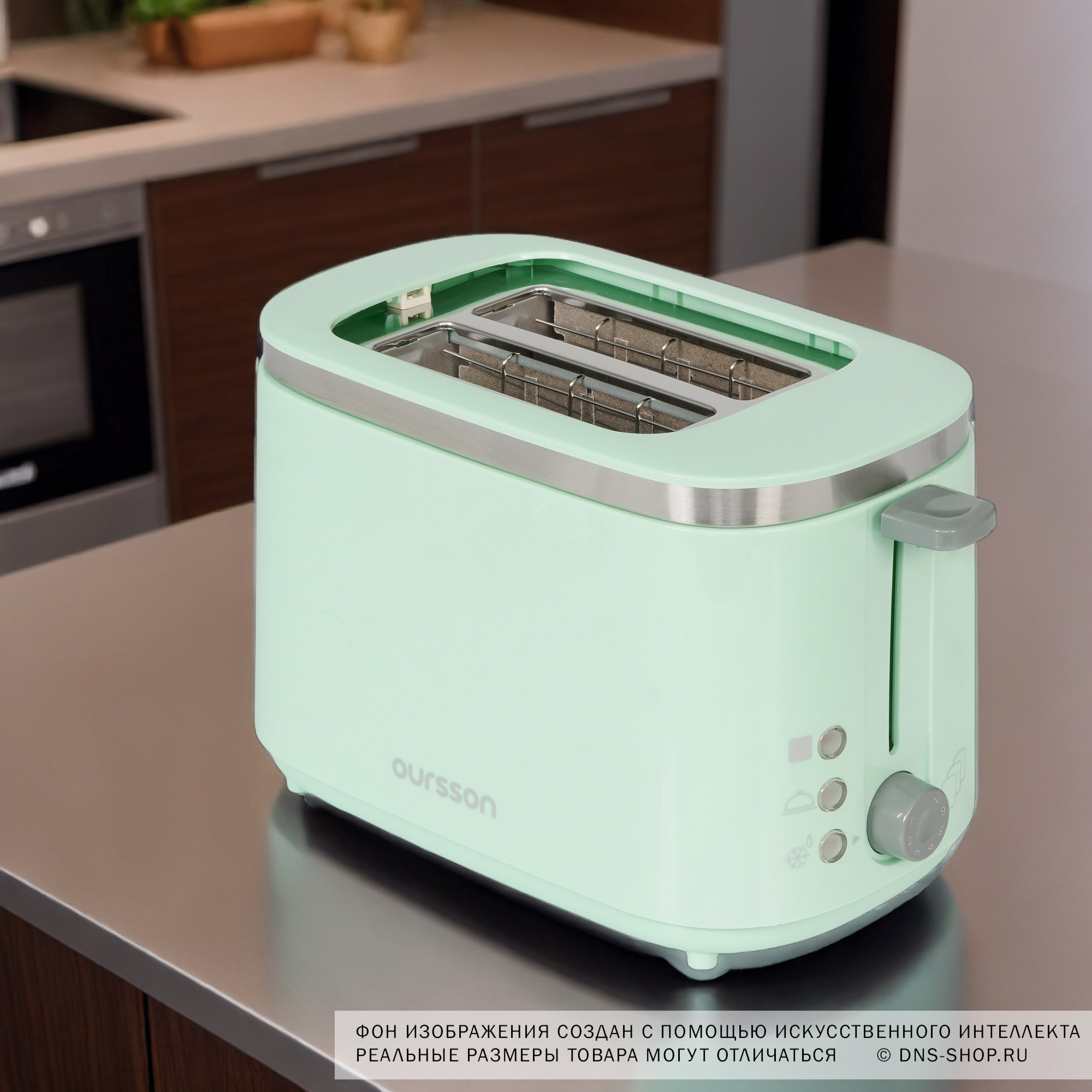 5368916 Тостер Oursson TO2104/PM зеленый STDN-0076959 - Вид №8