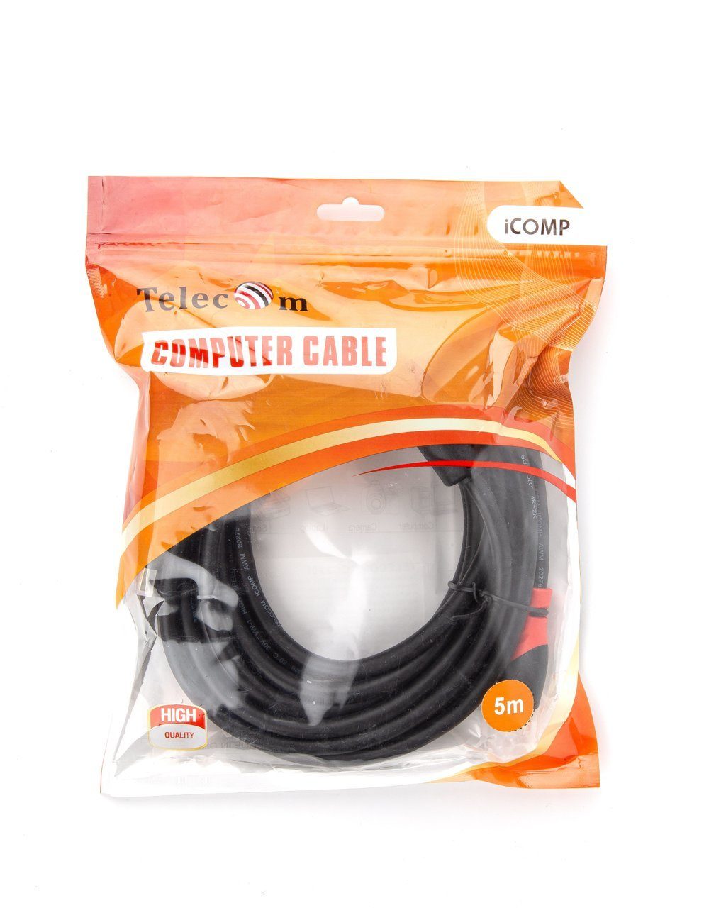 TCG220F-5M Кабель hdmi-19m --- hdmi-19m ver 2.0 4k*60hz,5m 2f telecom pro <> VCOM Santreyd  - Вид №3