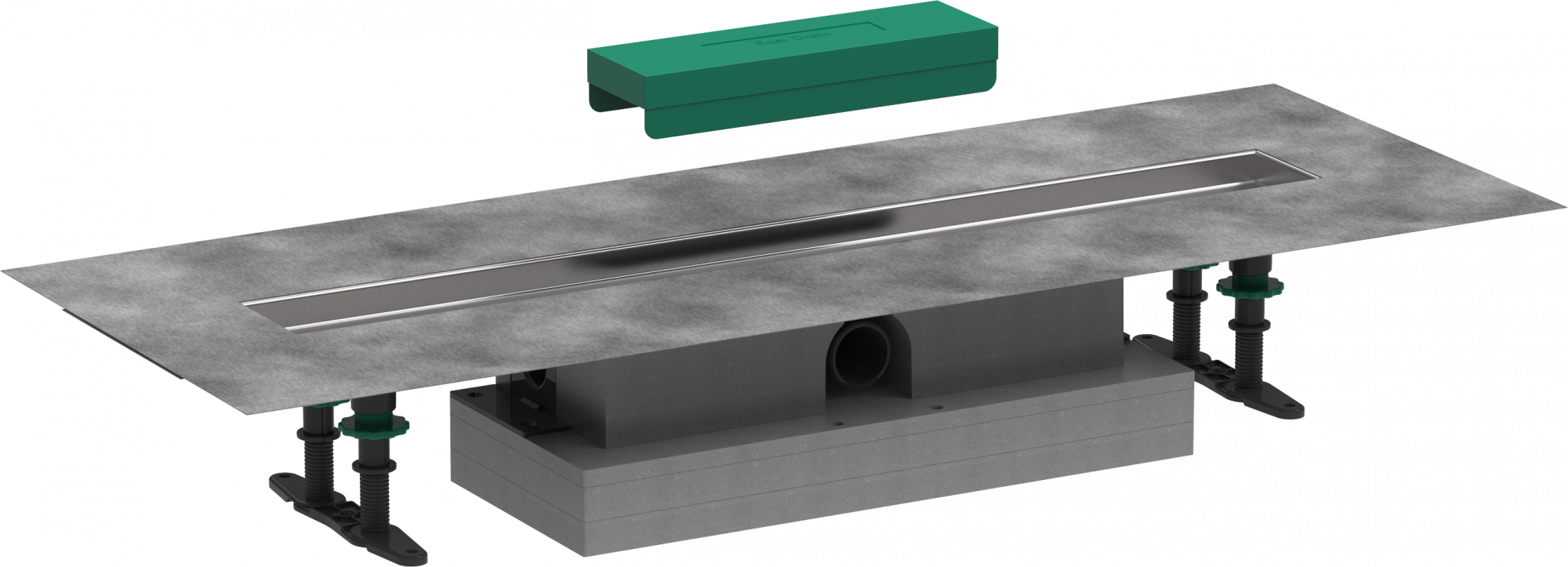 56017180 uBox universal Комплект для плоского монтажа - 700 для отделочных комплектов душевых желобов Hansgrohe 