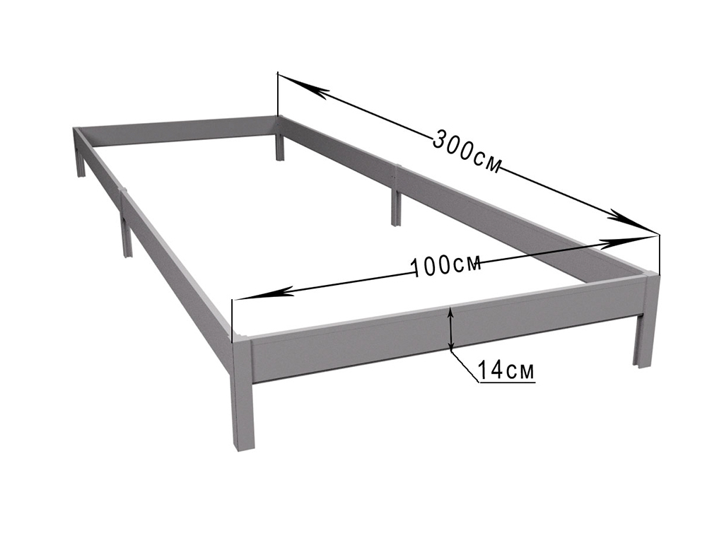 Грядка ПВХ 3х1м, высота 14 см ГеоПластБорд GPBST-134