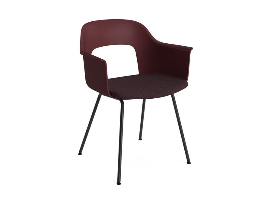 Стул из полипропилена с мягким сиденьем с подлокотниками Hay макет ARCH-00119434 - Вид №2