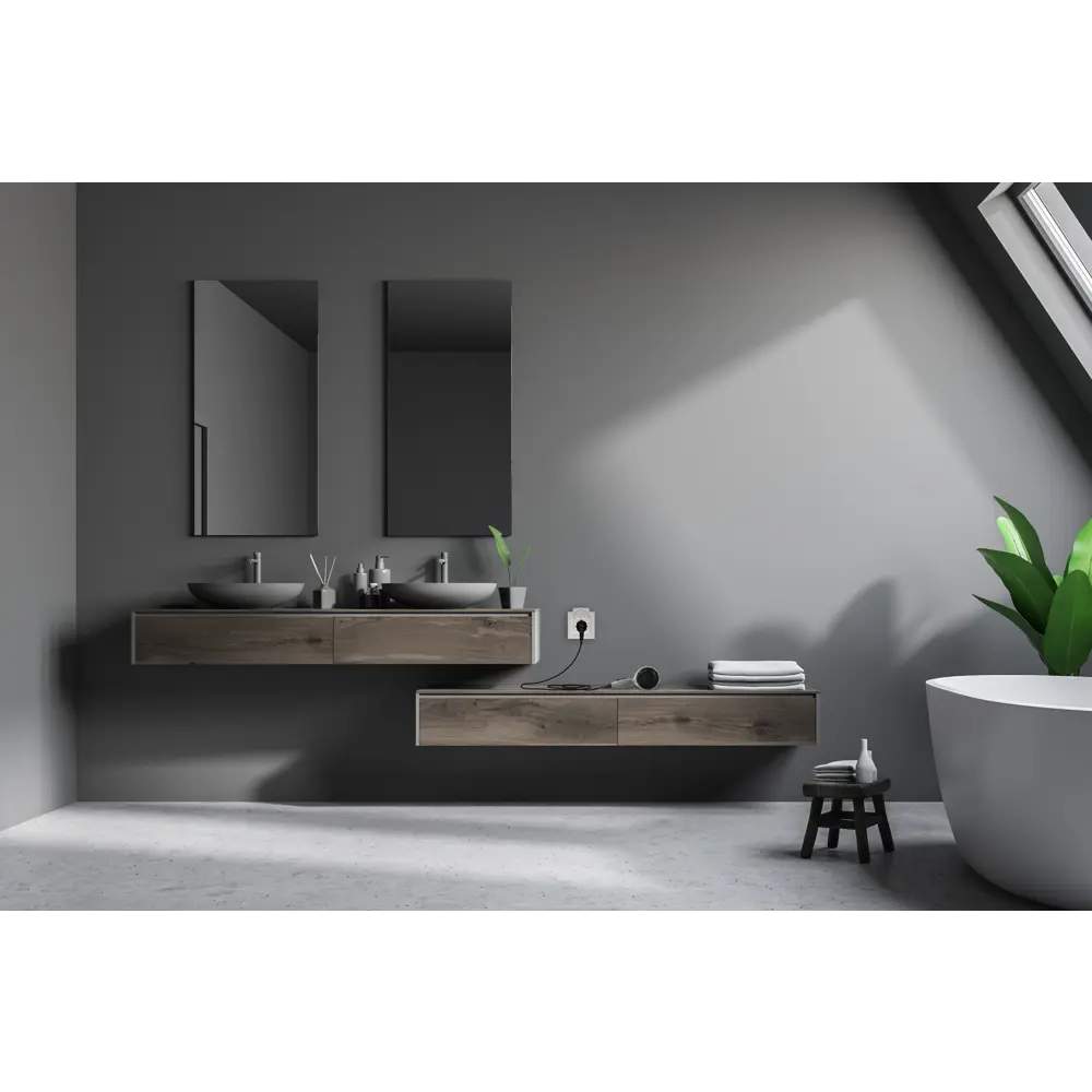Розетка с заземлением IP44 Legrand Structura со шторками с защитной крышкой 16А 250В винтовые зажимы цвет белый 82064600 STLM-2028284 - Вид №5