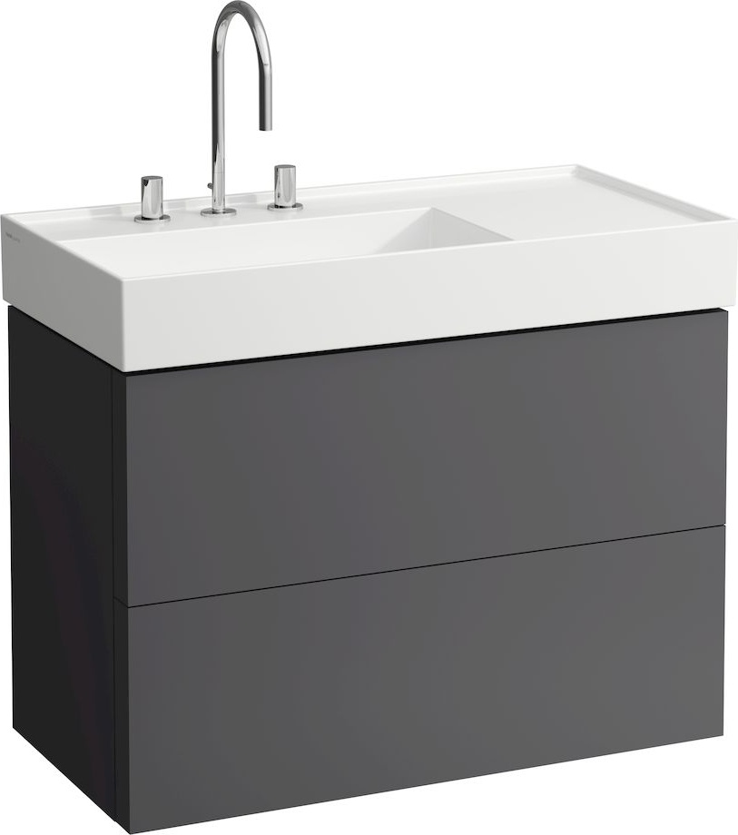 H8103387581111 Раковина, полочка справа, со специальным скрытым сливом LAUFEN PRO - Вид №4