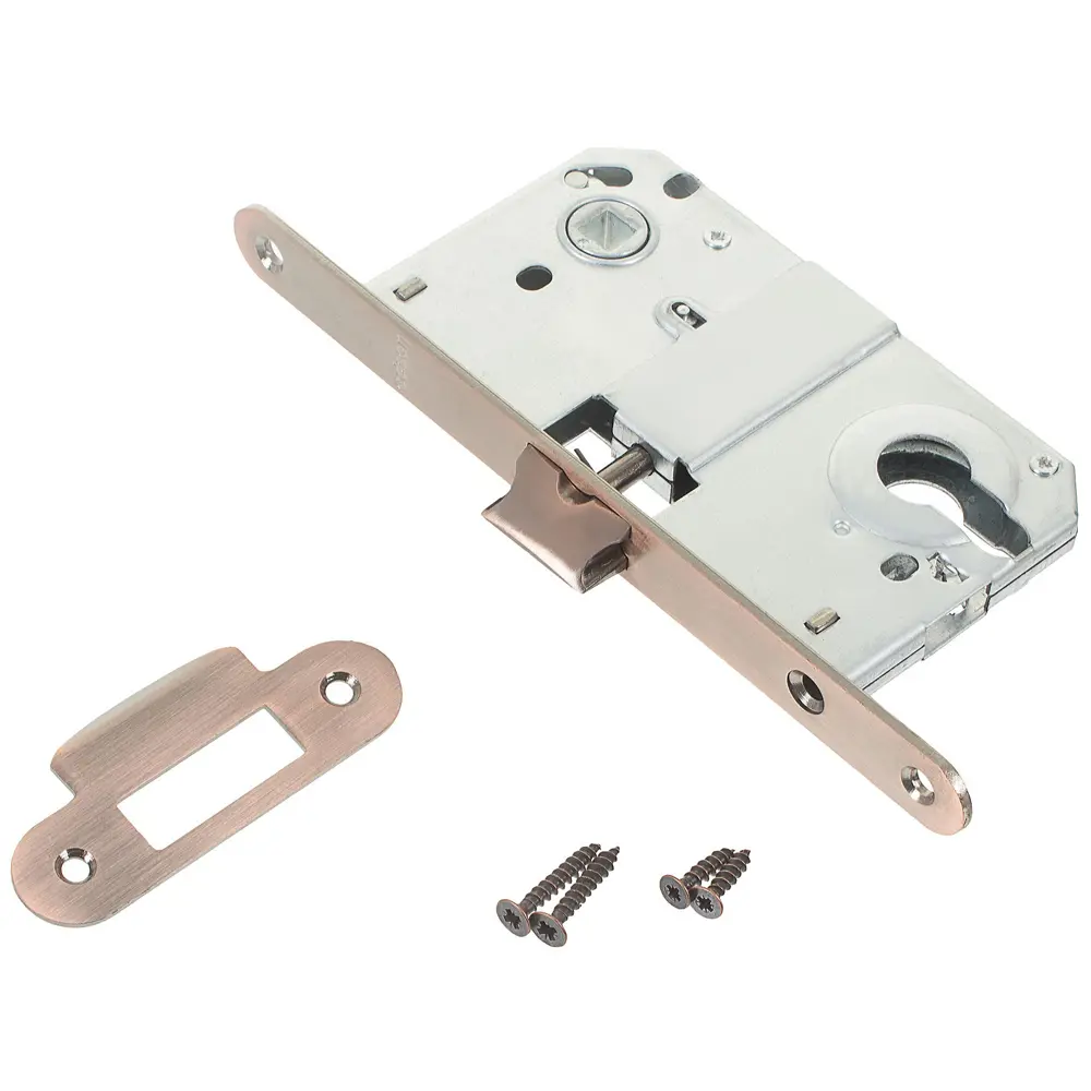 EDSON Защёлка дверная с цилиндровым замком, цвет медь 18745422 STLM-0012433 - Вид №2