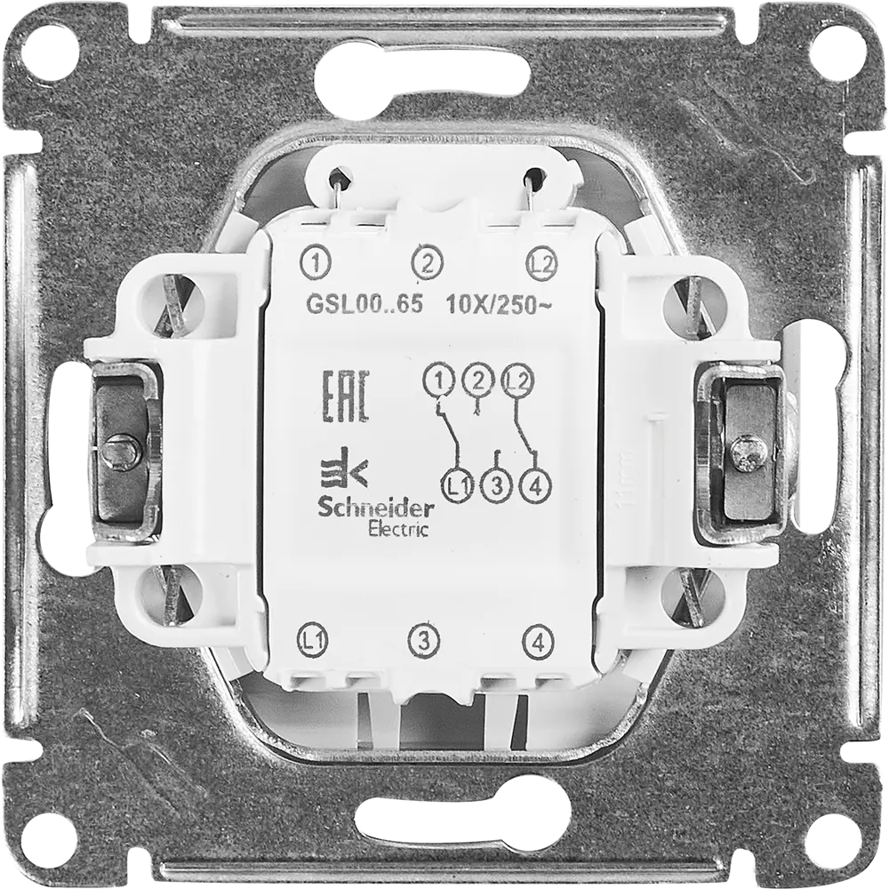 Переключатель Schneider Electric Glossa с двумя клавишами в бежевом цвете 86710621 STLM-0070868 - Вид №2