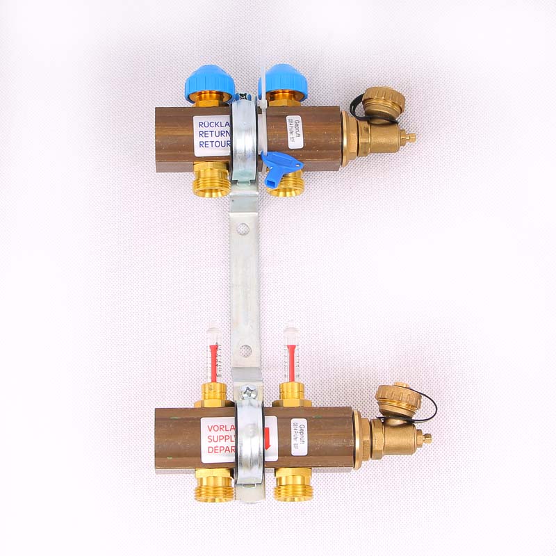 Коллекторная группа HKV/T с термостатическими вентилями и расходомерами WATTS Ind 1"x3/4"ЕК 2 выхода 10004194