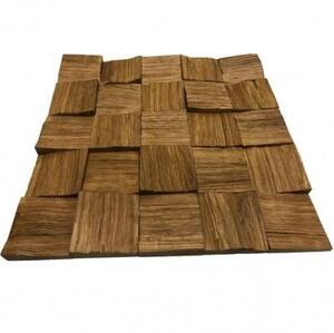 Мозаика и 3D панели из дерева Tarsi 3D 3d Колотый 2.0.2.1 Дуб Селект 3д (мозаика панели), рельефная (3Д (мозаика панели), Рельефная) 300х300 мм.