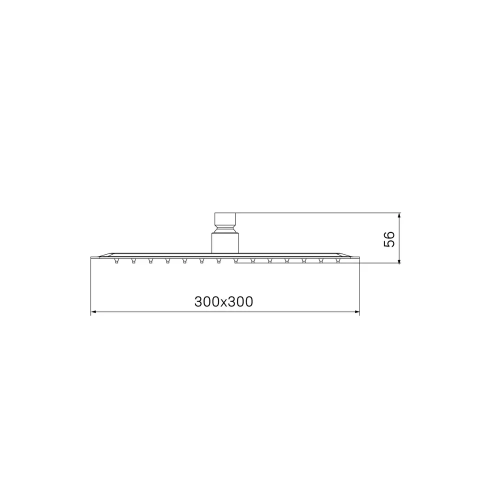 Лейка для верхнего душа Iddis Folk FOL30C0i64 квадратная цвет хром STLM-2147550 - Вид №4