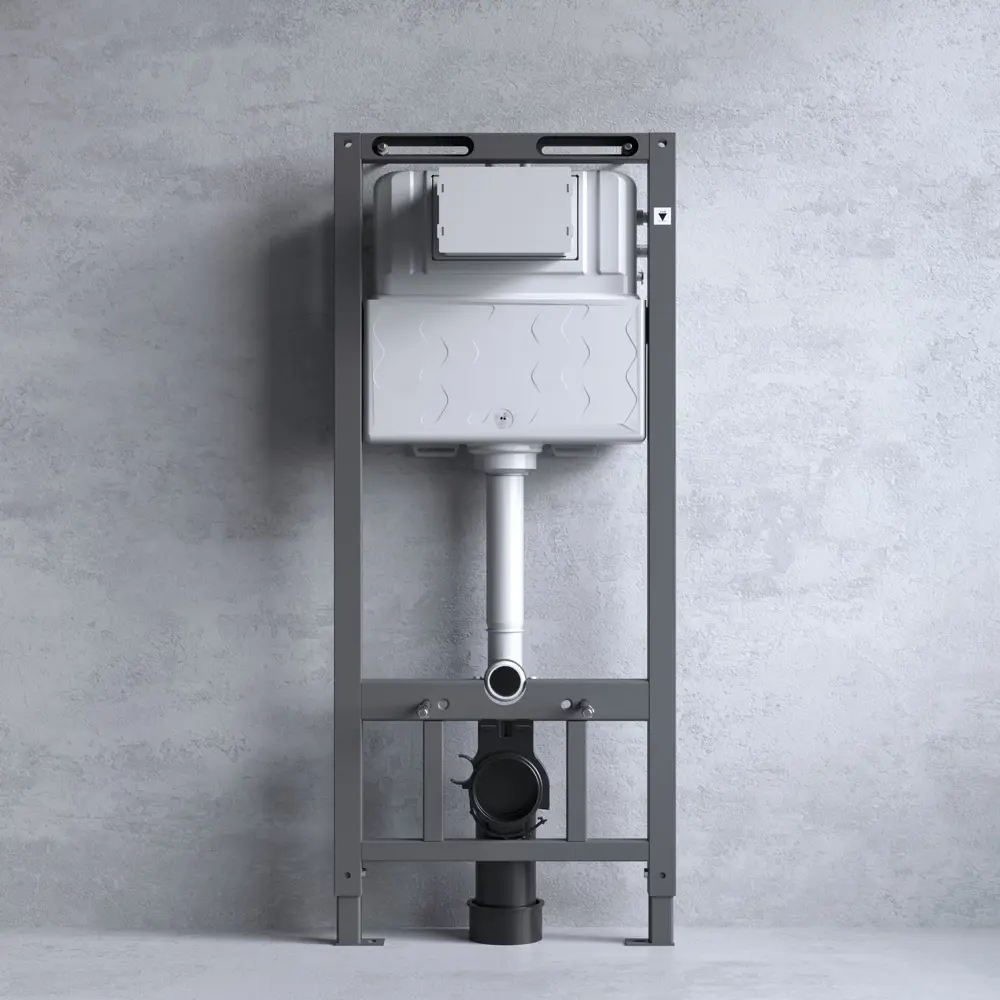 Комплект инсталляции AM.PM Tech с унитазом тип ободка закрытый Rosa Рио клавиша AM.PM Tech белая STLM-2087609 - Вид №4