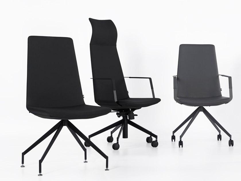 B&T Design Кожаное кресло для руководителя с 5 спицами и высокой спинкой Zone sun-id-1473141 - Вид №4