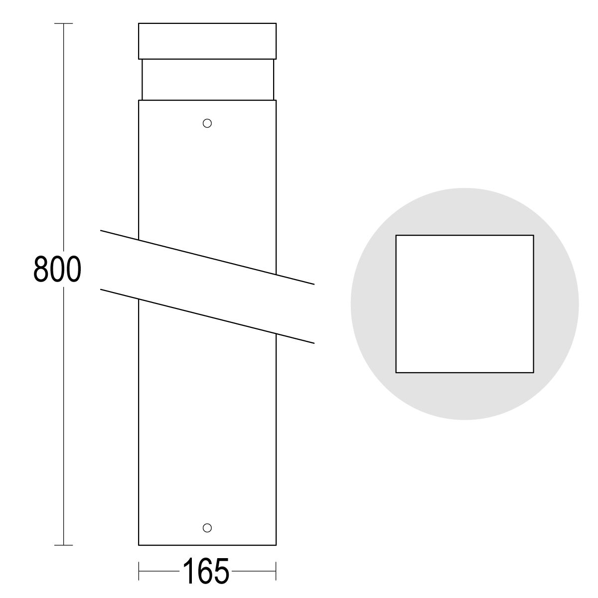 Алюминиевый светодиодный светильник с порошковым покрытием Ghidini Lighting Quadro ARCH-00061180 - Вид №16