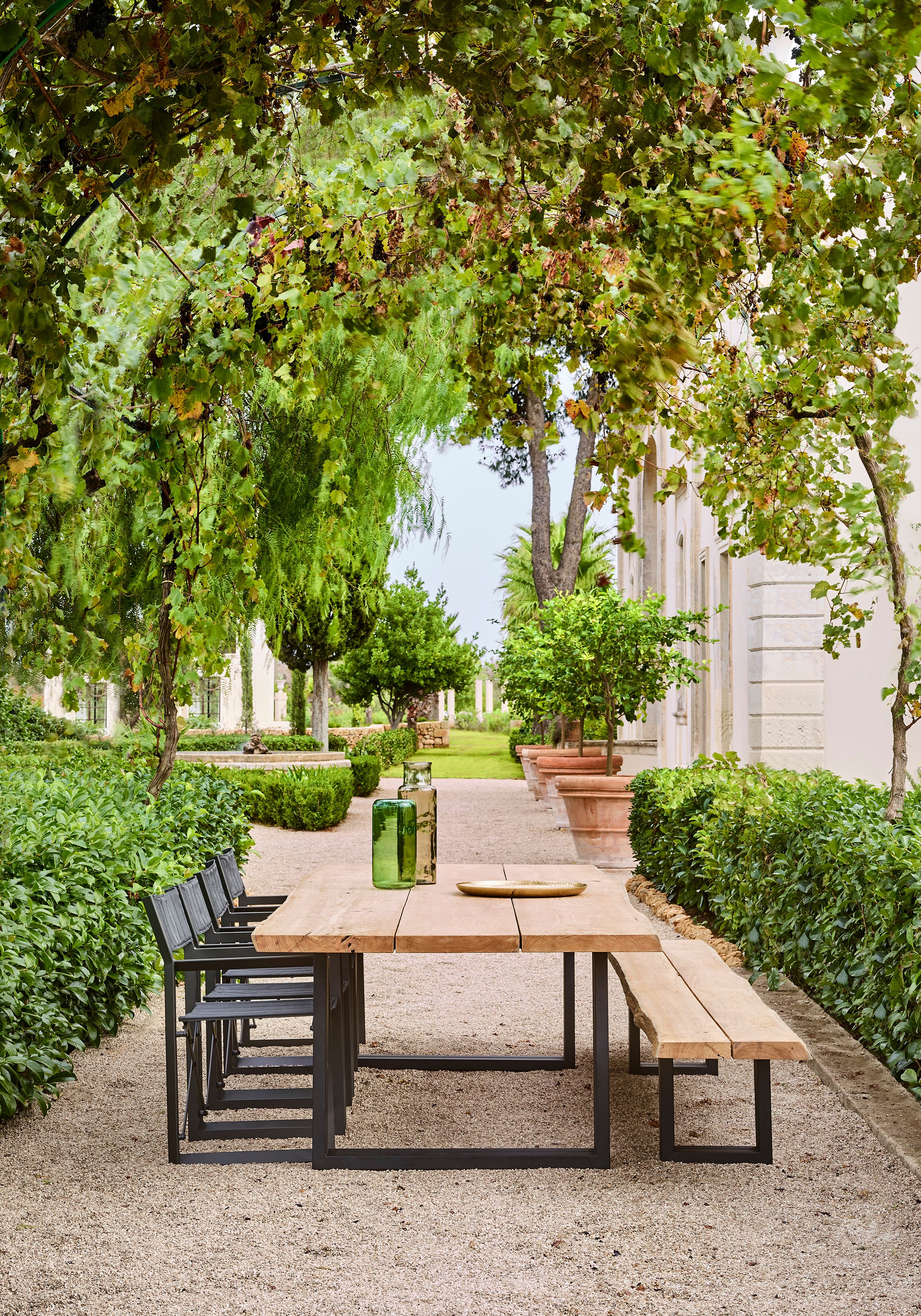 Алюминиевая и деревянная садовая скамейка Jardinico природа ARCH-00059787 - Вид №4