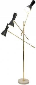 Il Bronzetto Торшер из латуни с гибким кронштейном Wormhole Wor03