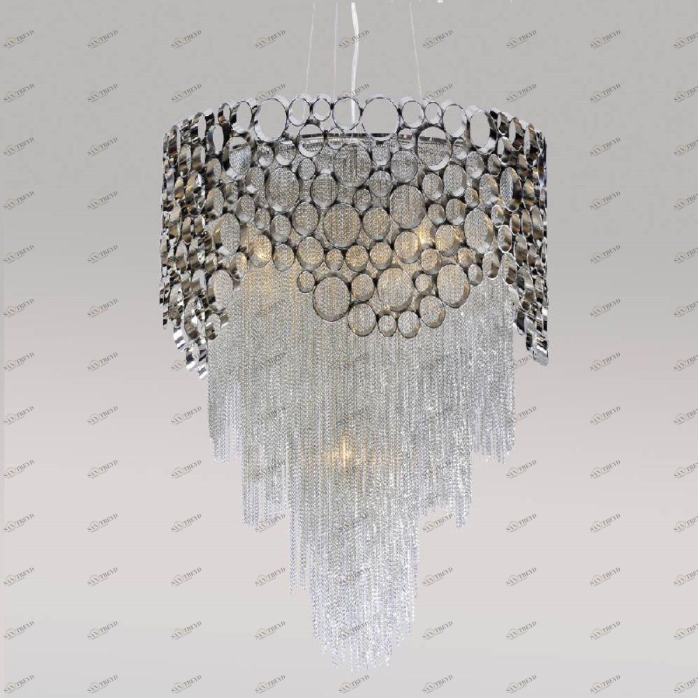 Подвесной светильник Crystal Lux Hauberk Sp-PL6 D45 CRYSTAL LUX ДИЗАЙНЕРСКИЕ, HAUBERK 072481 Белый;серебро 