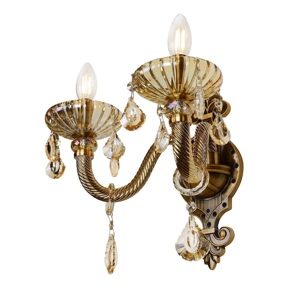 Бра настенное бронзовое iLamp Asia 81069-2 BR ILAMP СВЕЧА 00-3949152 Бронза  - Вид №1