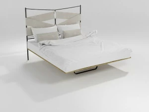 Barel Кованая кровать из цельного железа и тканевые ленты