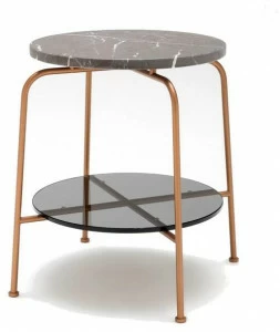 Rolf Benz Круглый журнальный столик из мрамора