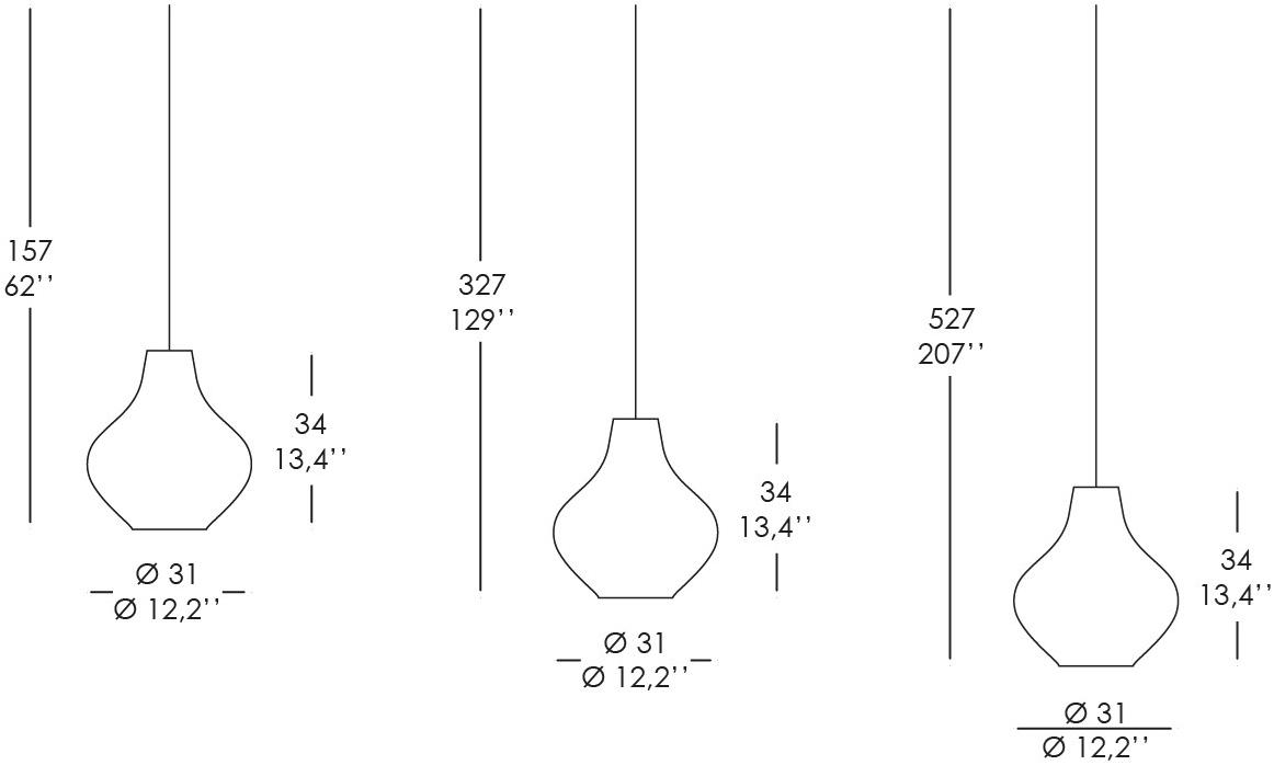 AiLati Светодиодная подвесная лампа из опалового стекла Sixties sun-id-1478008 - Вид №3