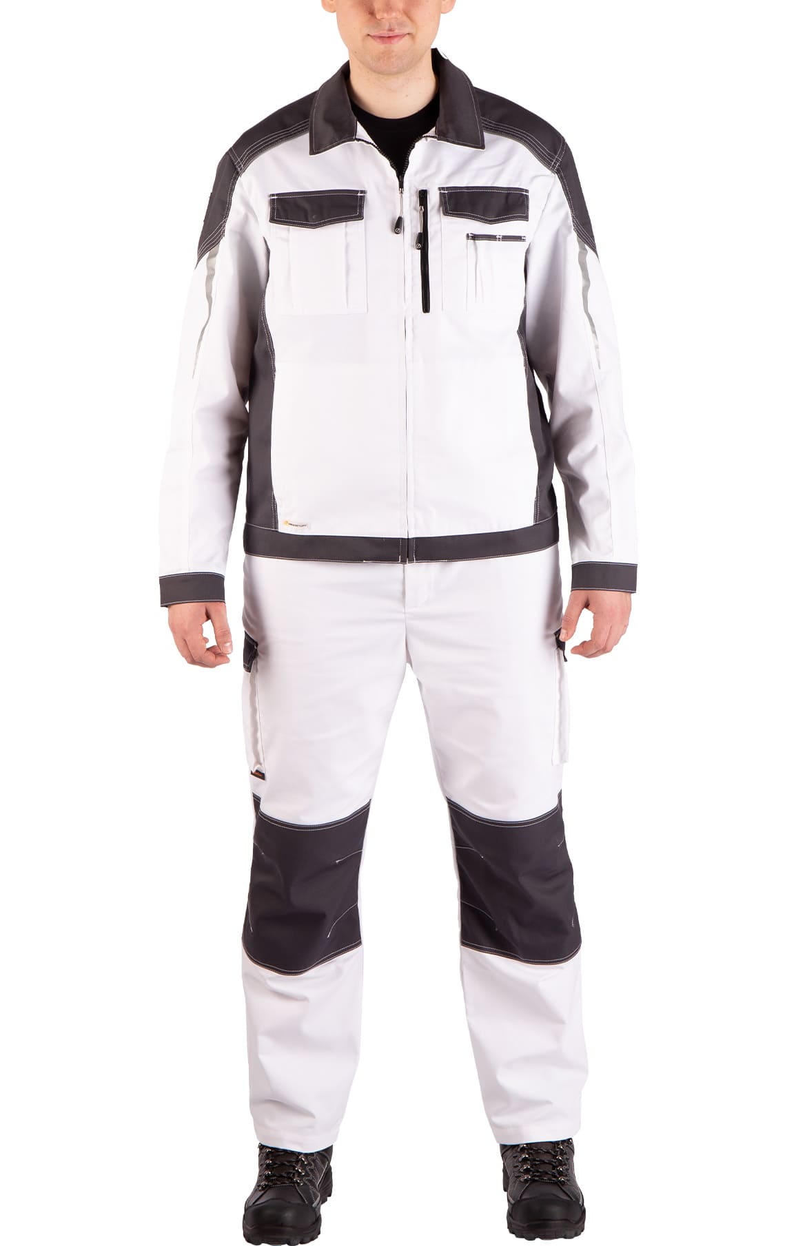 4974824 Костюм  NEW белый графит STATUS  Летняя спецодежда  размер 44-46/170-176  - Вид №15