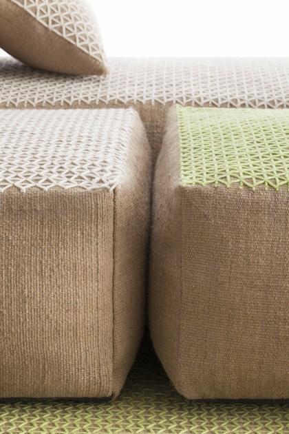 GAN Подушка из джута квадратная Raw sun-id-1344622 - Вид №8