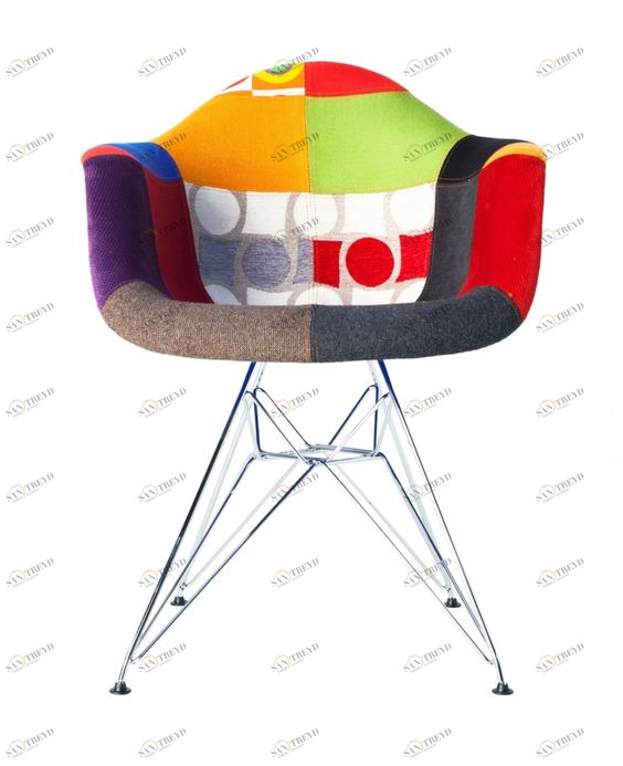 Стул DAR Patchwork TASHOTI ДИЗАЙНЕРСКИЕ, DAR 009994 Красный;разноцветный 