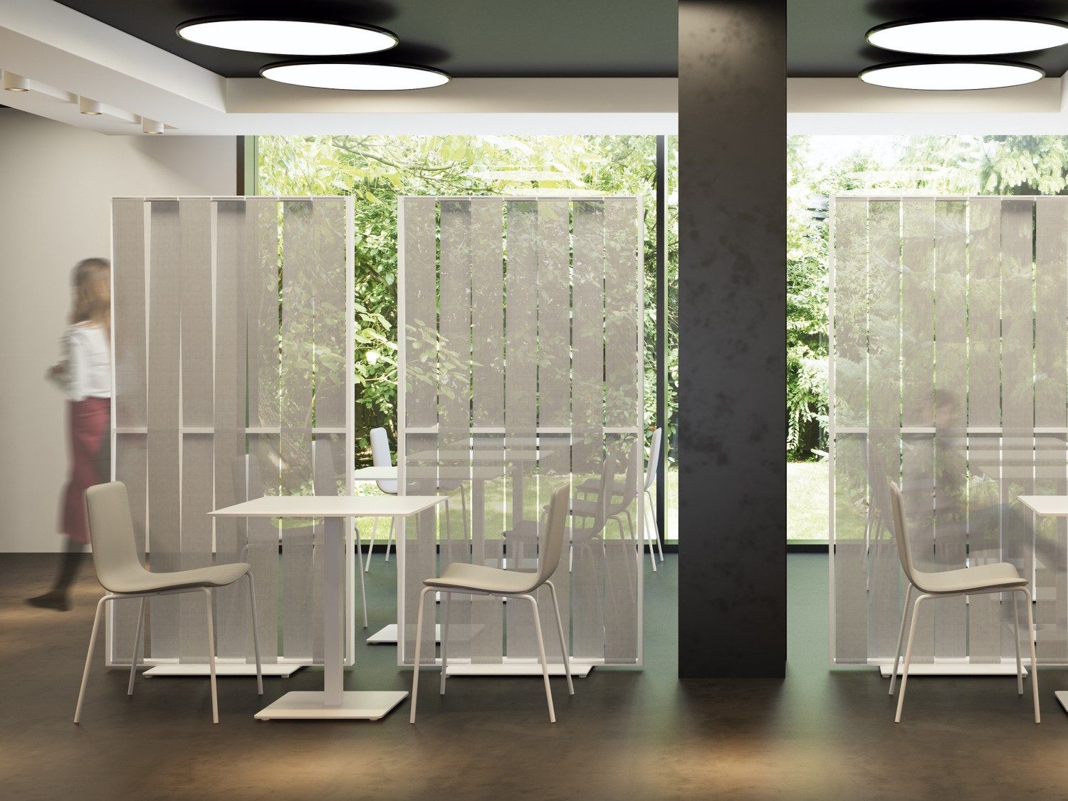 Отдельно стоящая офисная перегородка из синтетического волокна Systemtronic MALVA ARCH-00149271 - Вид №5