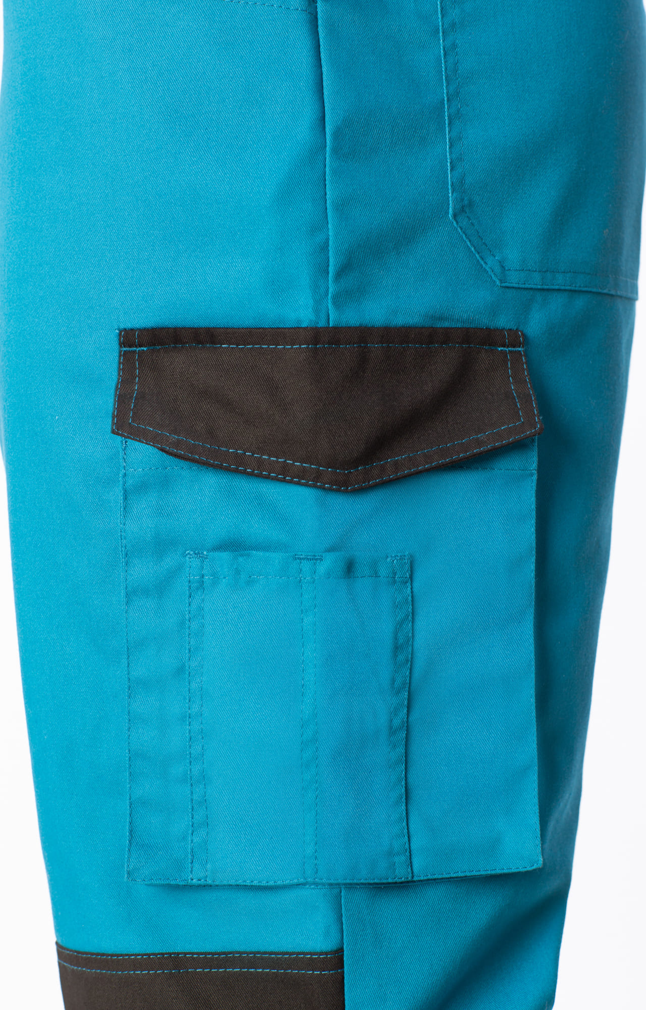 5031496 Костюм  NEW аквамарин-черный STATUS  Летняя спецодежда  размер 48-50/170-176  - Вид №13