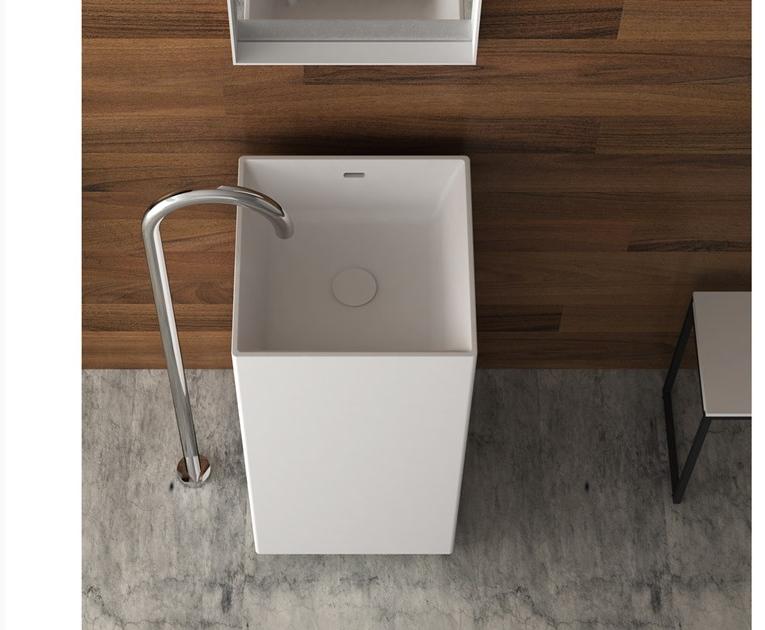 Sa0508 Напольная раковина стоящая овальная Blu Bathworks® METRIX - Вид №3