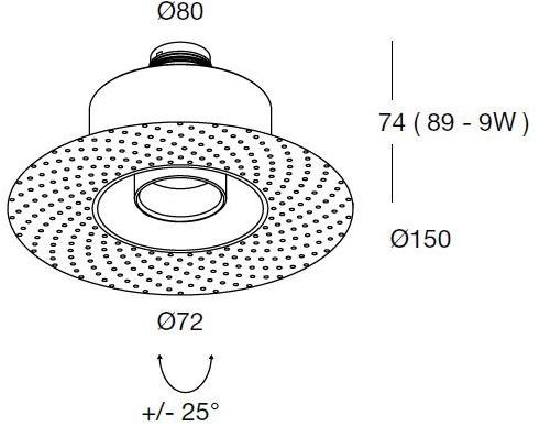 DGA Регулируемый встраиваемый светильник Tono sun-id-1451616 - Вид №2