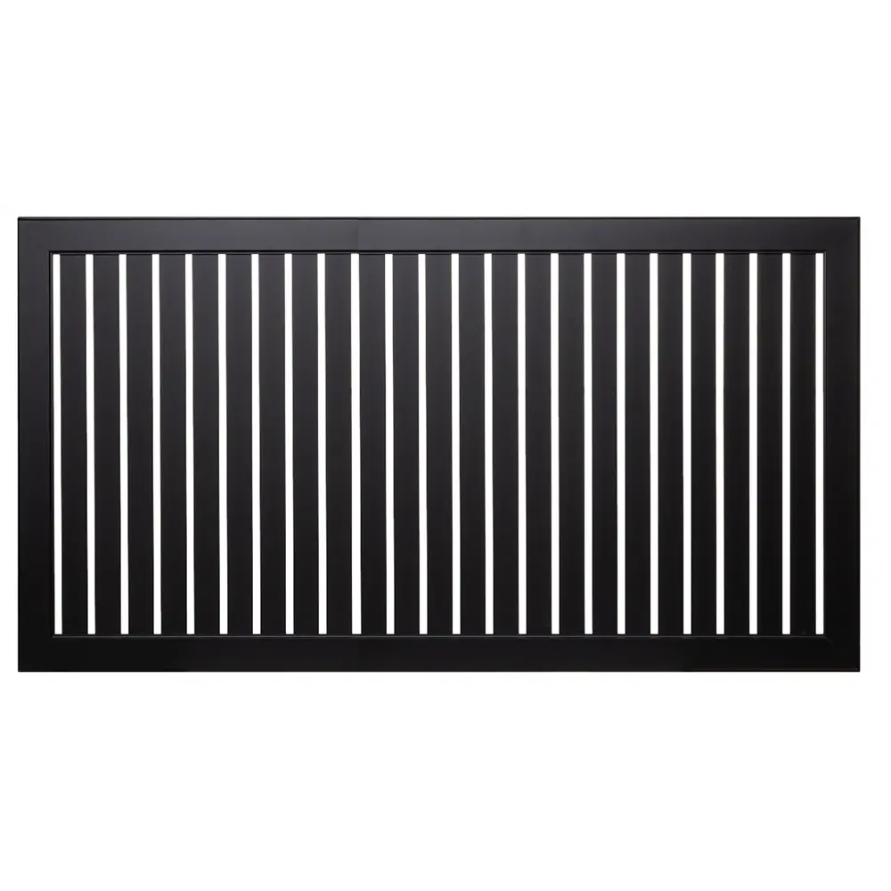 Экран для радиатора реечный черный МДФ 150x60 см ЛАЙТ 89373872 STLM-1372021