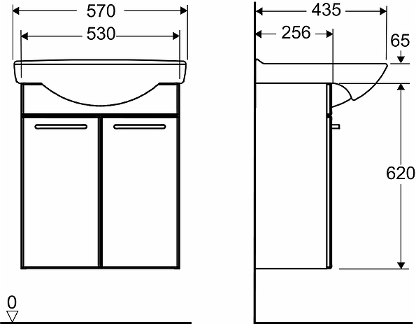 232200090 Комплект мебели IFO Cera, с двумя дверцами  - Вид №1