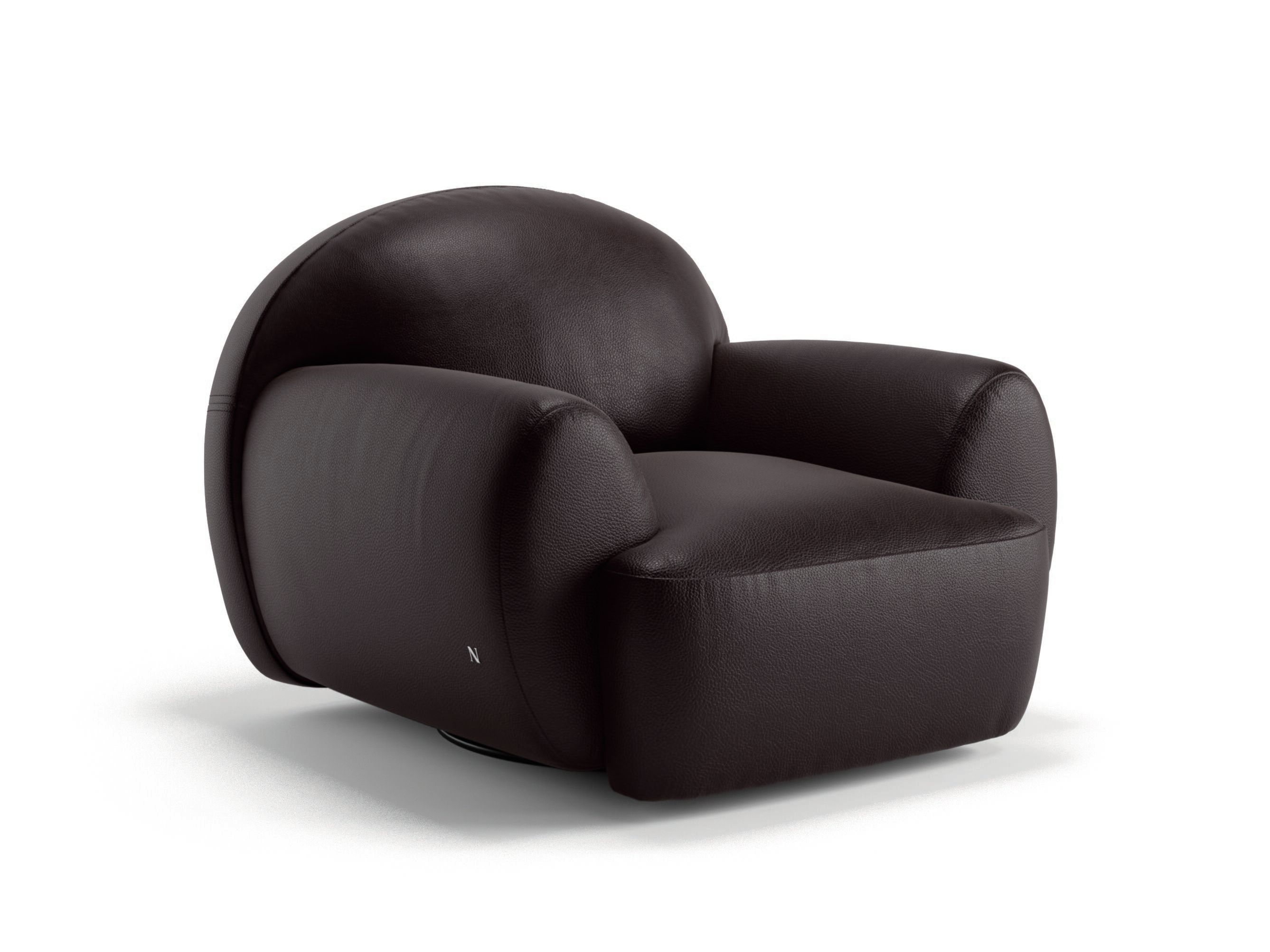 Кожаное кресло с подлокотниками Natuzzi Italia память ARCH-00112002 - Вид №1