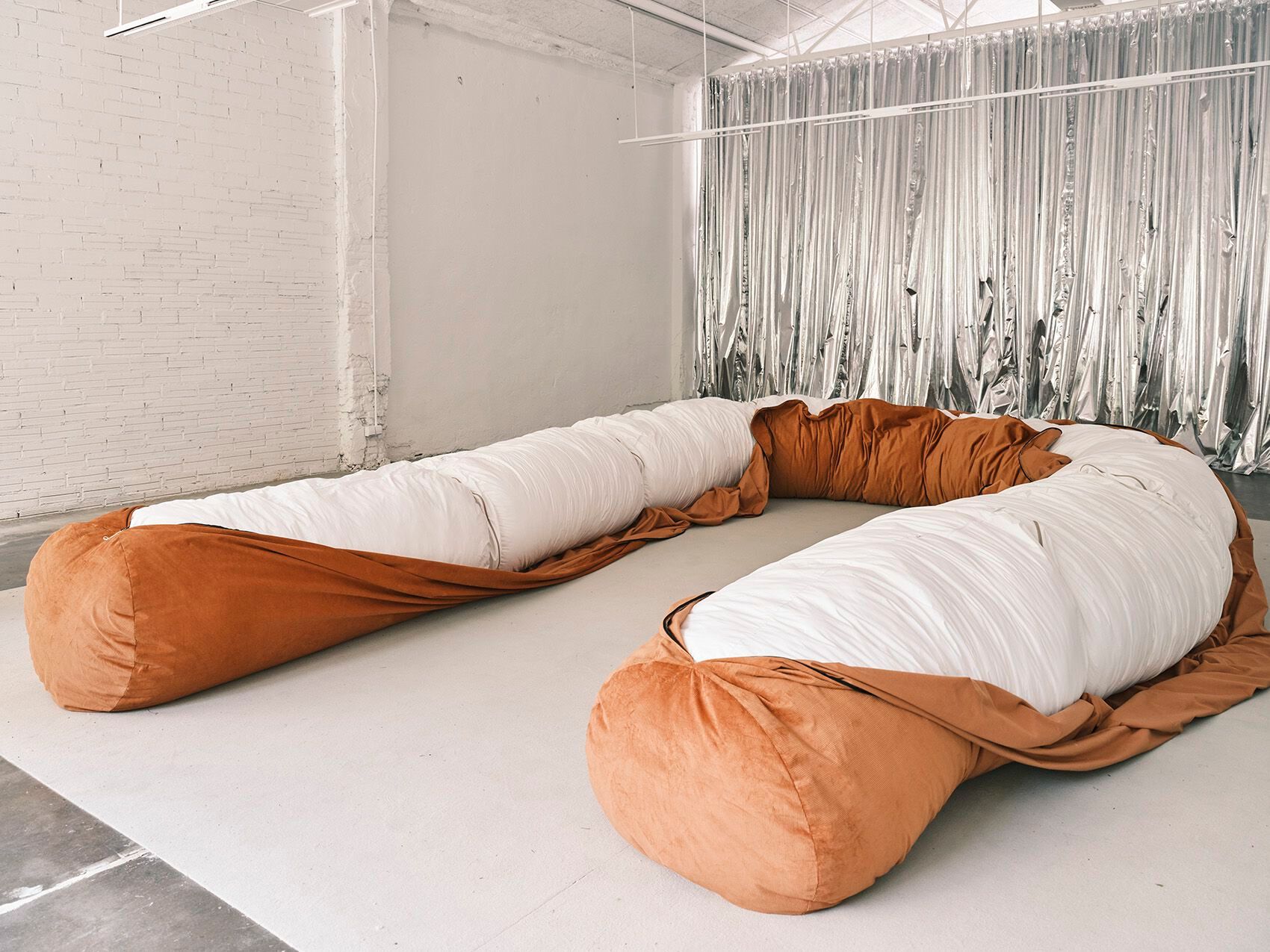 Трансформируемый диван из полиэфирного волокна BD Barcelona SAUSAGE ARCH-00022982 - Вид №31