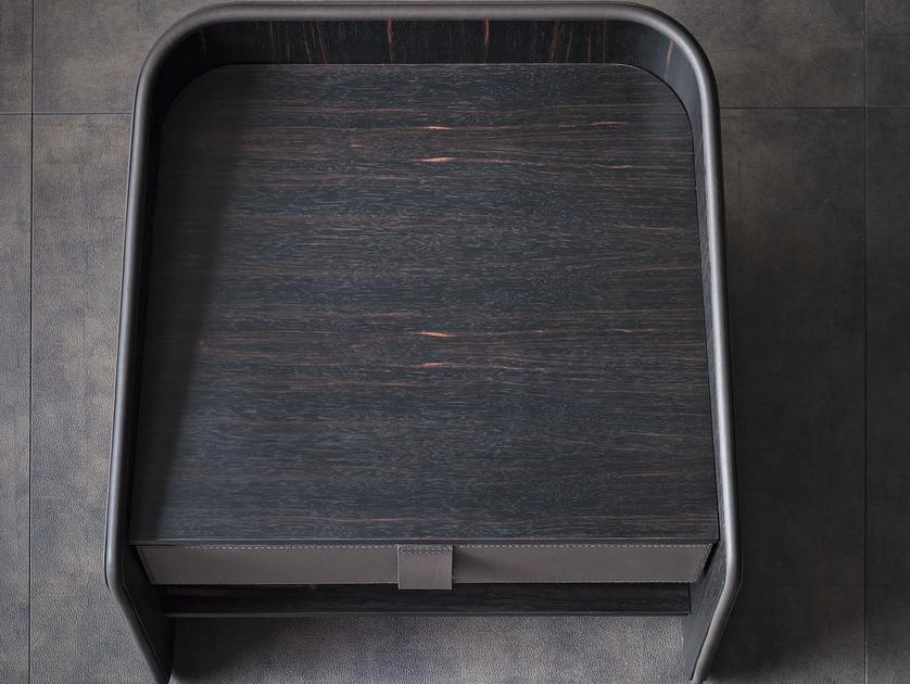 Flou Прямоугольная прикроватная тумбочка из кожи Gentleman sun-id-1457917 - Вид №2