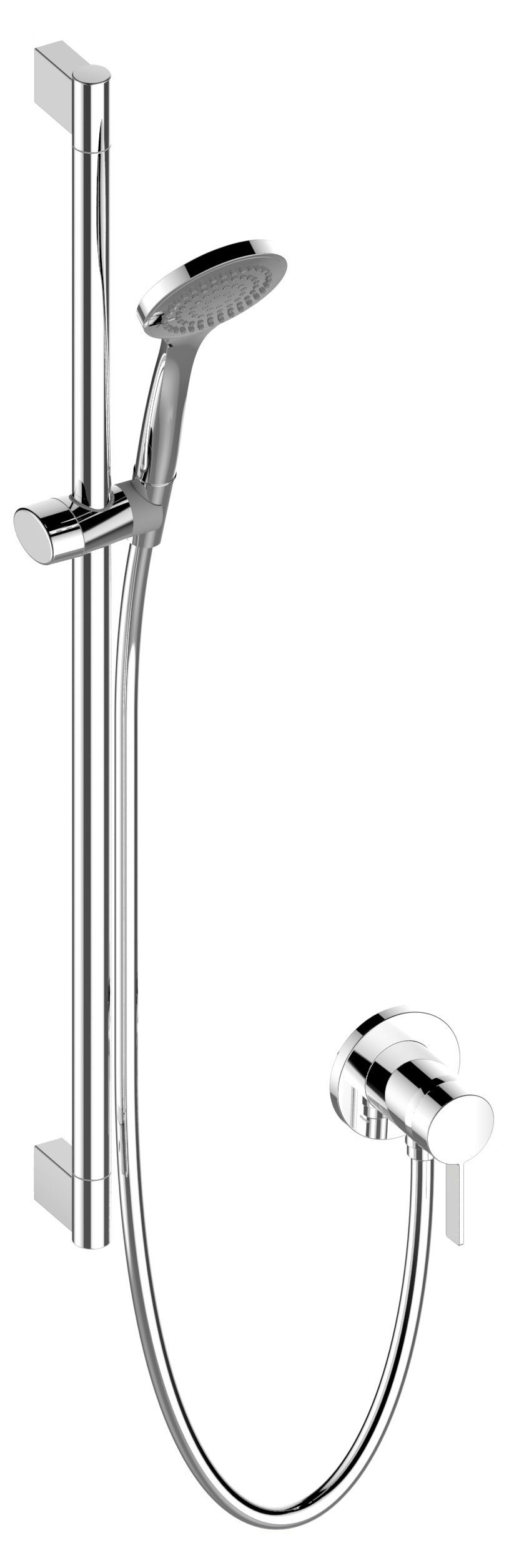 59601010001 Душевой комплект 1 / IXMO_solo Однорычажный смеситель для 1 потребителя / с круглыми розетками KEUCO IXMO Sets