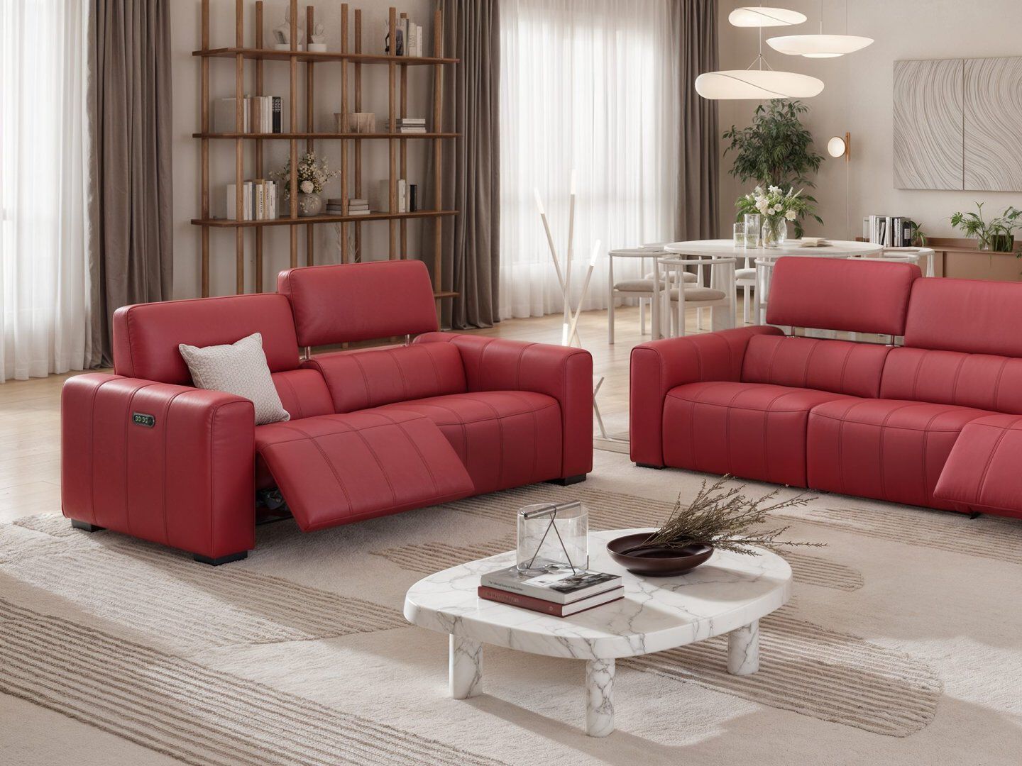 3-местный кожаный диван Sofanella Малибу ARCH-00085601 - Вид №4