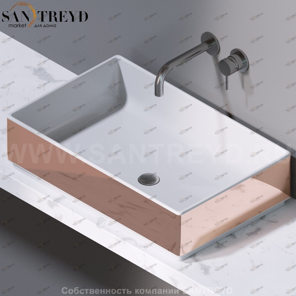 L620257 Накладная раковина на столешницу  прямоугольная A. e T. Italia Fly AeT ITALIA