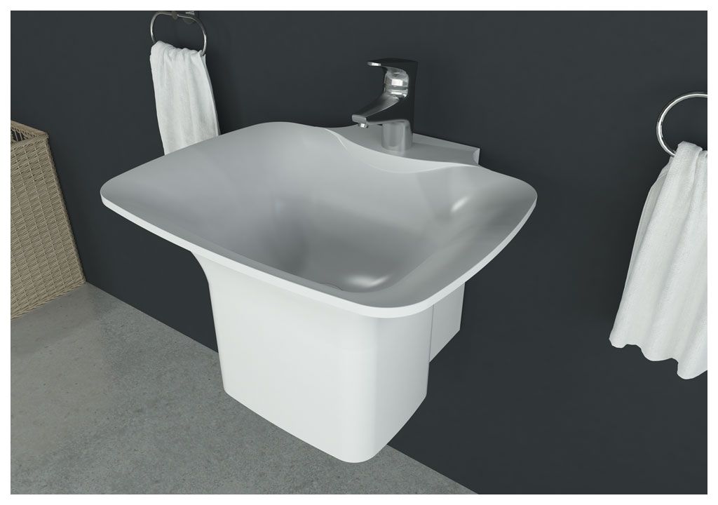 N2 Накладная раковина на столешницу  прямоугольная Aquanet  - Вид №1