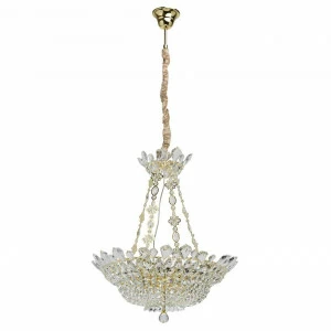 Подвесная люстра MW-Light Патриция 2 447010612 MW-LIGHT ДИЗАЙНЕРСКИЕ, ПАТРИЦИЯ 181812 Золотой