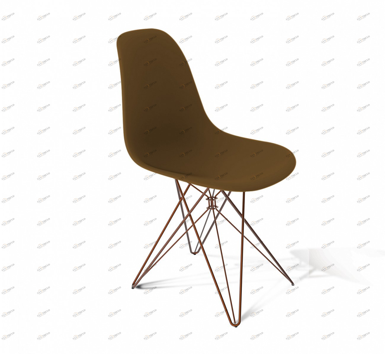 Стул DSR Коричневый S50 (eames style) SHEFFILTON ДИЗАЙНЕРСКИЕ, EAMES STYLE 015578 Коричневый 