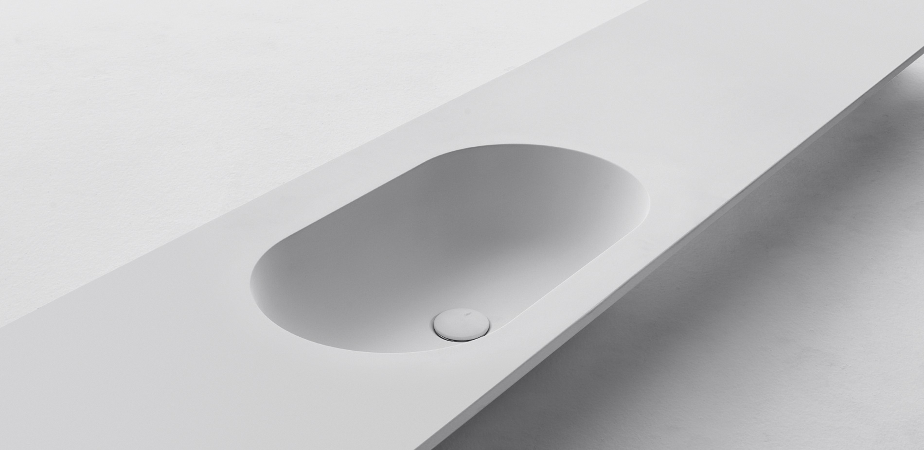 Oval Интегрированные столешницы с умывальником Falper  - Вид №1