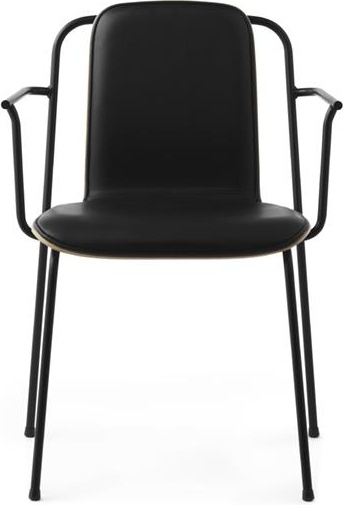 601884 Студия Кресло Передняя Обивка Черный Стальной Дуб / Ультра Кожа Normann Copenhagen Studio - Вид №1