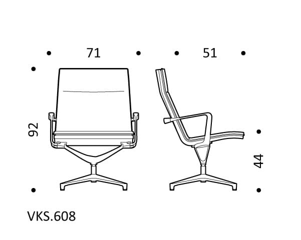 Тканевый поворотный операционный стул ICF Valea ARCH-00143232 - Вид №4