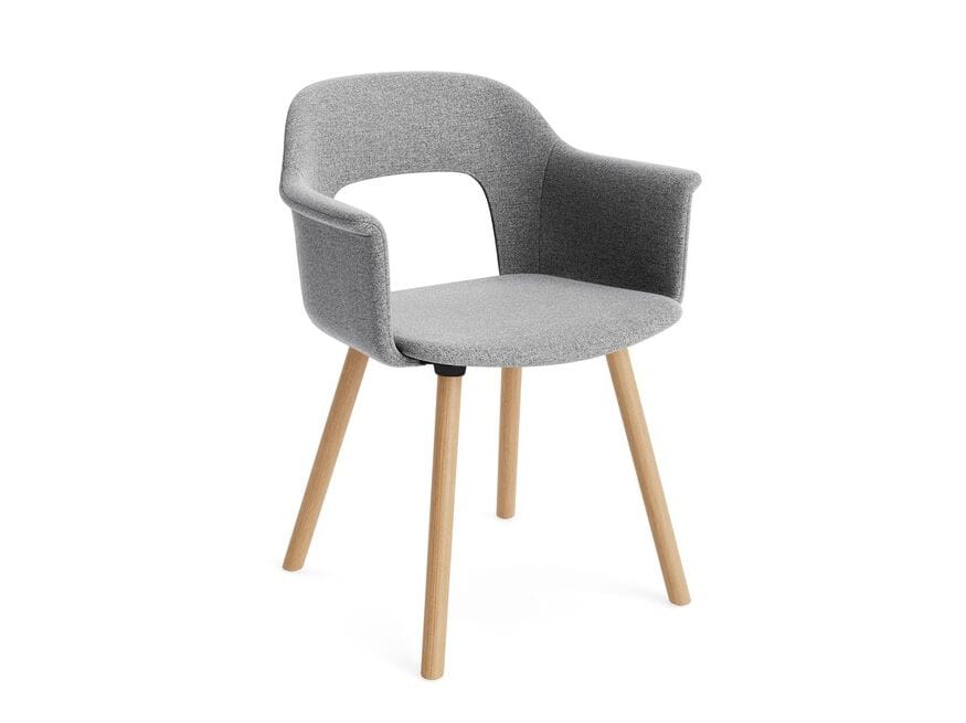 Мягкое кресло с открытой спинкой с подлокотниками Hay макет ARCH-00068393 - Вид №21